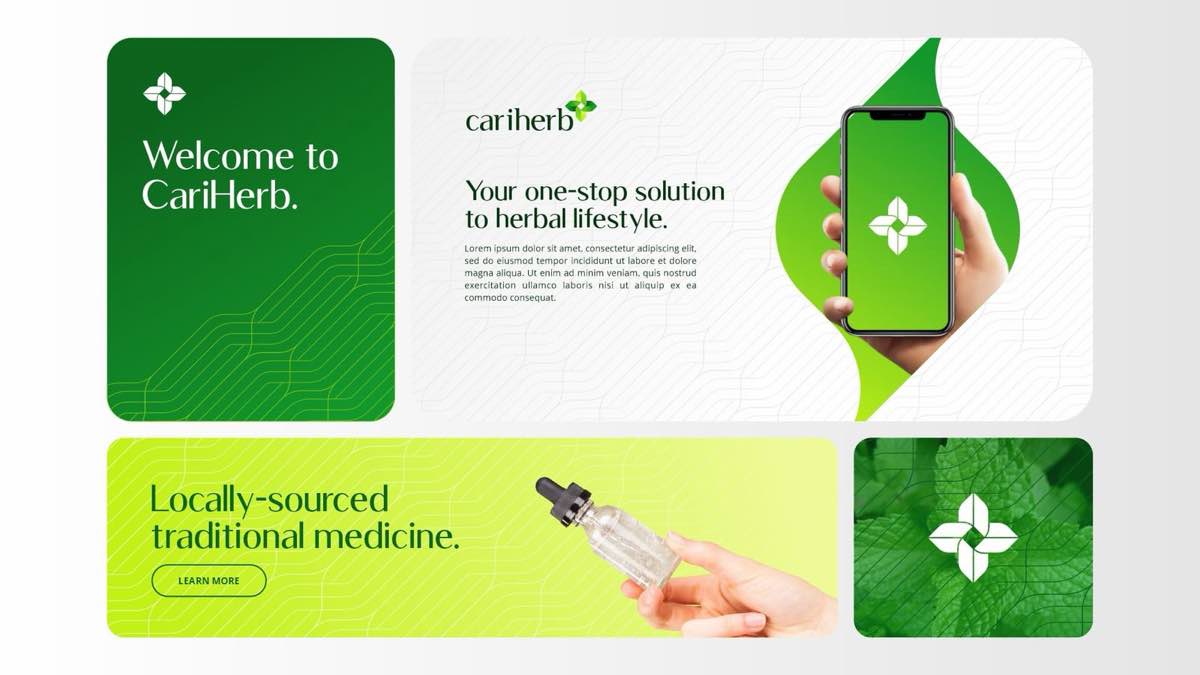 Cariherb brand identity