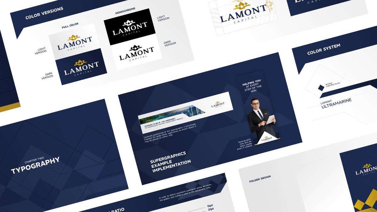 Identitas visual Lamont Capital